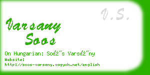 varsany soos business card